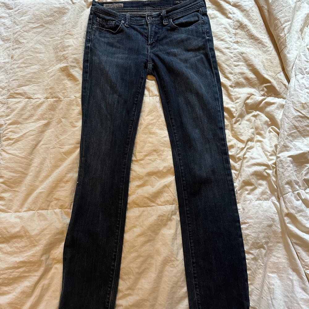 CITIZENS OF HUMANITY #177 Chain Link Stretch Blue Jeans Straight Leg • Size 29